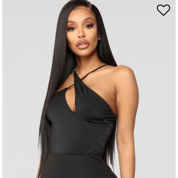 Fashion Nova Nobody Else Black Bodysuit NWT Size M - Picture 2 of 9